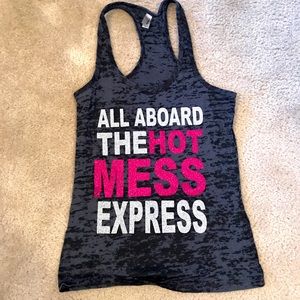 Women’s “All Aboard The Hot Mess Express” Tank